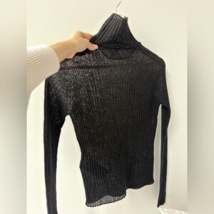 Saint Laurent Semi Sheer Knit Sweater